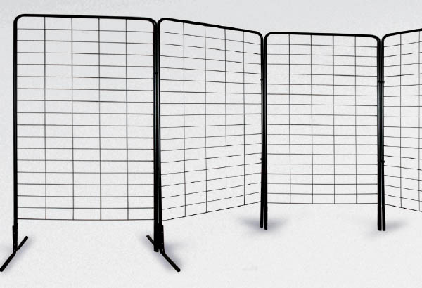 Clips d'assemblage laquée époxy noir pour grille d'exposition