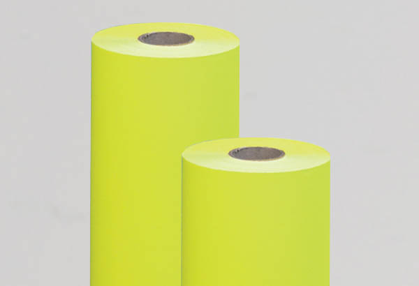 Bobine de calicot Superstrong® jaune fluo de 115g - 1000 mm x 50 m
