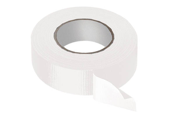Toile GAFFER Ultramarque® adhésivée 1 face de 50 mm x 50 m - Blanc