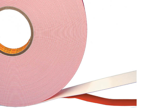 Double face CARTACK® 390 en mousse polyéthylène blanche - 38 mm x 25 m