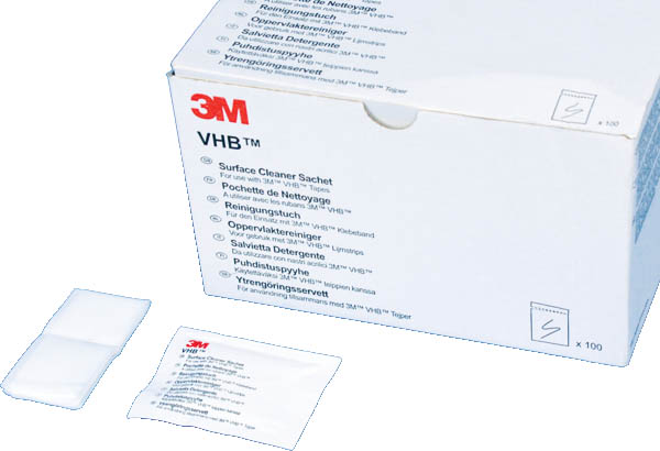 Dégraissant de surface en lingette avec alcool isopropylique 3M®