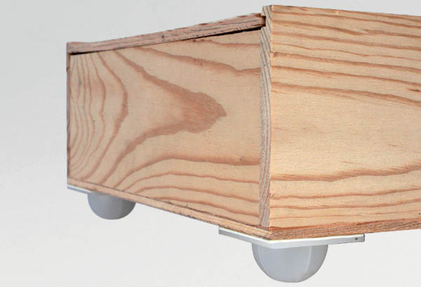 Pied blanc pour display avec adhésif permanent de Ø 35 mm - 50 x 50 mm