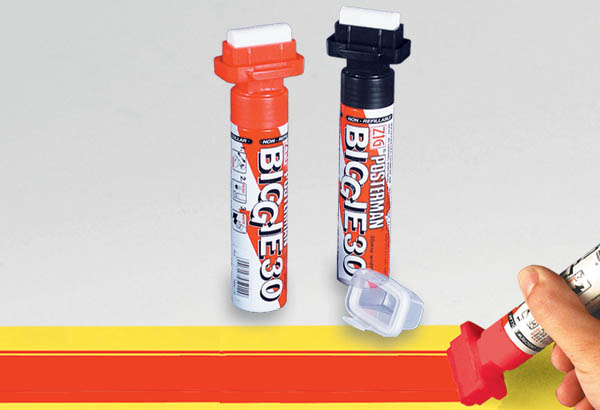 Marqueur craie Posterman® - Pointe rectangulaire de 30 mm rouge