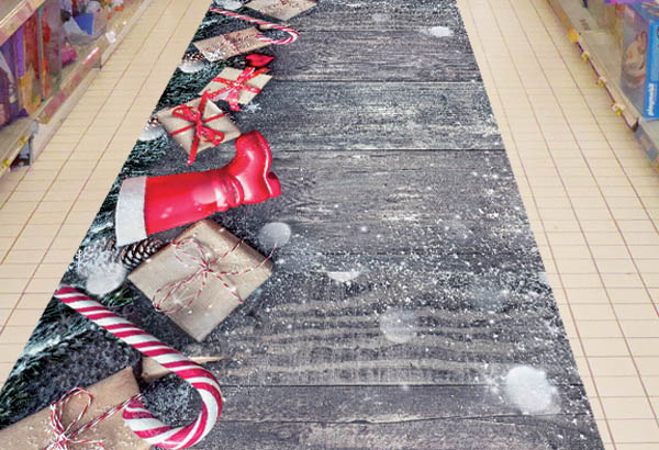 Rouleau moquette Carfloor® 300 T à thème de 150 cm x 15 m - Noël Rouleau moquette Carfloor® 300 T à thème de 150 cm x 15 m - Noël