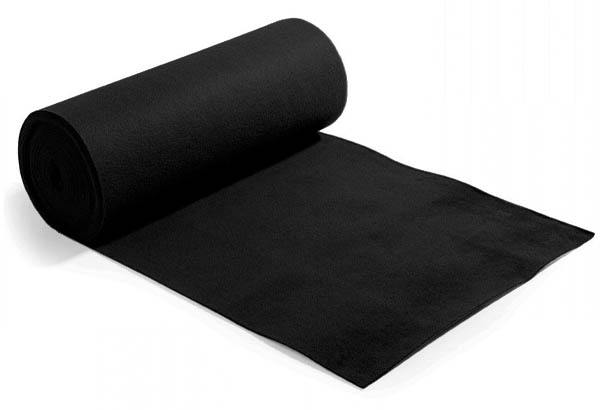 Rouleau moquette Carfloor® 300 uni de 100 cm x 10 m - Noir