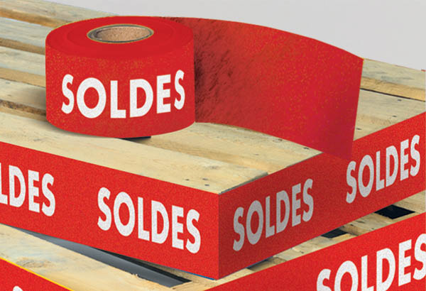 Rouleau de cache palette Calcolor® à thème de 15 cm x 50 m - Soldes