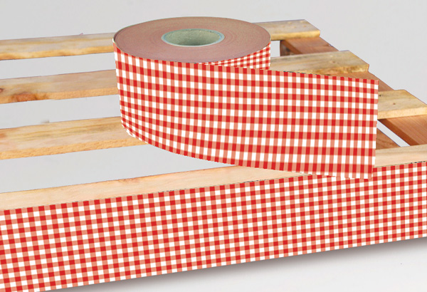 Rouleau de cache palette CALCOLOR® à thème de 15 cm x 50 m - Vichy