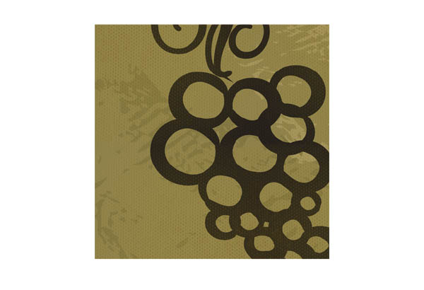 Rouleau de jupe de palette Calcolor® à thème de 60 cm x 50 m - Grappes de raisin