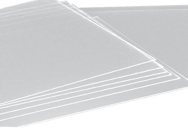 Film transparent en PVC calandré de 0.5 mm d'épaisseur - 1000 x 1400 mm