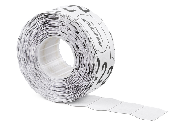 Lot de 6 x 1000 étiquettes blanches adhésives pour étiqueteuse modèle S