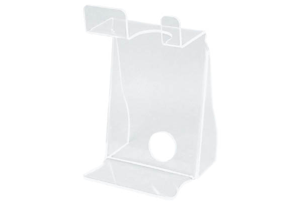 Porte produit incliné pour sèche cheveux en plexi - 260 x 160 mm