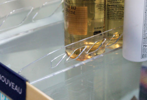 Séparateur extra small transparent - Hauteur 35 mm - Sécable de 180 à 380 mm