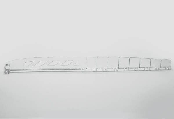 Séparateur extra small transparent - Hauteur 35 mm - Sécable de 180 à 380 mm