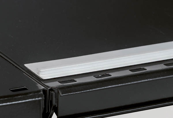 Rail standard magnétique blanc pour séparateur - 25 x 1000 mm