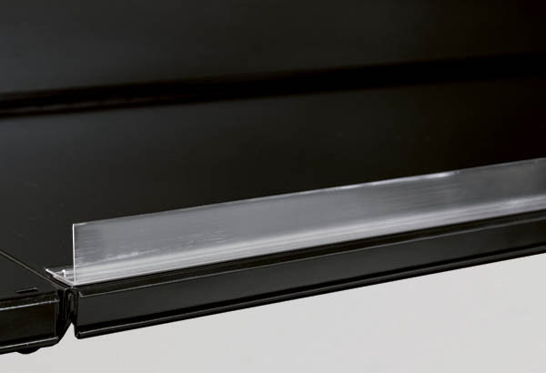 Rail butée adhésif transparent - Hauteur 30 mm - 25 x 1000 mm