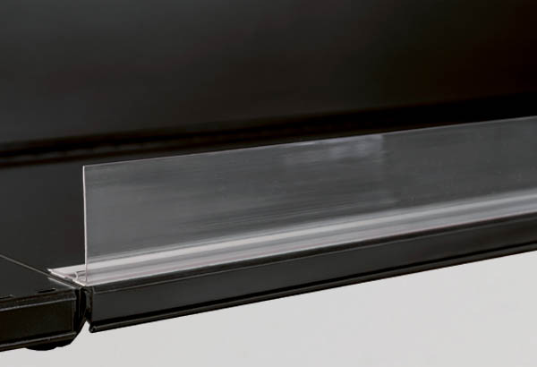 Rail butée magnétique transparent - Hauteur 60 mm - 40 x 1000 mm