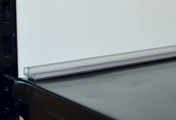Rail magnétique transparent pour fixation séparateur sécable - 17 x 1245 mm