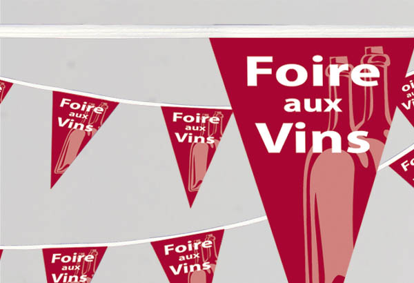 Guirlande à thème de 10 m et 29 fanions - Foires aux vins
