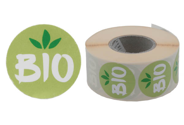 Pastilles "Bio" adhésive diamètre 38 mm en rouleau de 1000