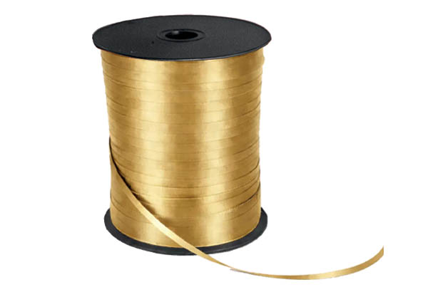Rouleau de ruban Bolduc - 0,7 cm x 250 m - Or