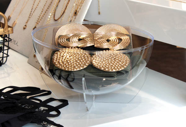 Support pour vasque demi sphère (2 parties) - Transparent