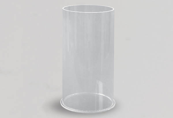 Tube distributeur acrylique transparent Ø 15 x 30 cm