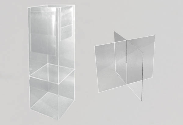 Séparateurs de bac en 4 compartiments - 300 x 290 x 290 mm