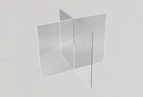 Séparateur de bac en 4 compartiments - 295 x 300 x 300 mm