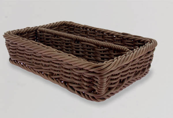 PANIER RECTANGLE MARRON