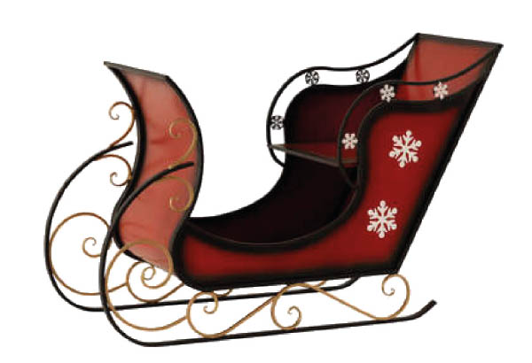 TRAINEAU METAL L148,5 H98,5cm