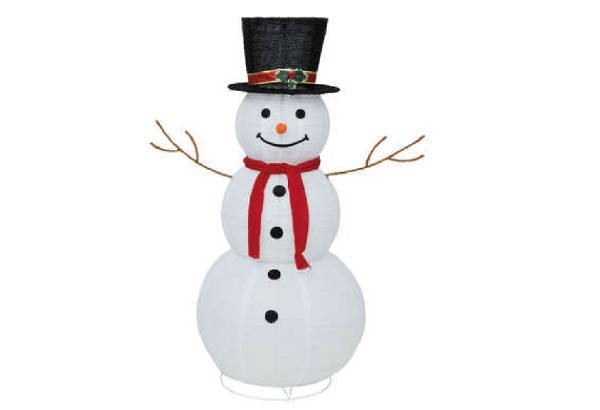 BONHOMME DE NEIGE LUMINEUX H120cm