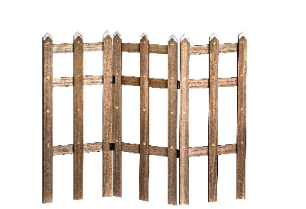 BARRIERE 42 LEDS BLANC CHAUD H60CM