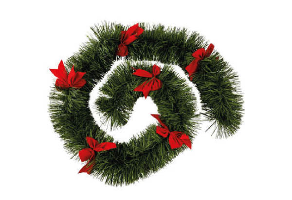 GUIRLANDE SAPIN 2.7M + NŒUD