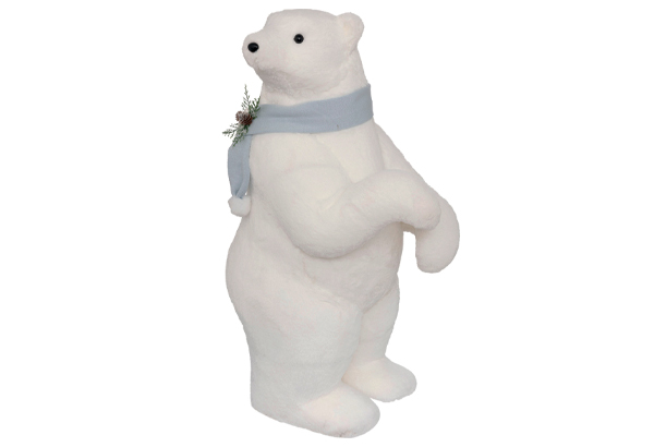 OURS AVEC ECHARPE BLEUE HTR 100 CM