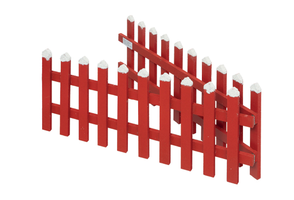 CLOTURE 90 X 20 CM BOIS ROUGE