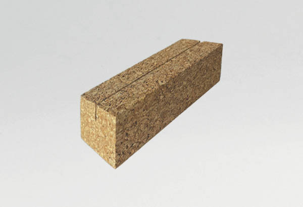 Porte-visuel en liège avec rainure pour visuel de format A6 de 2 mm d'épaisseur