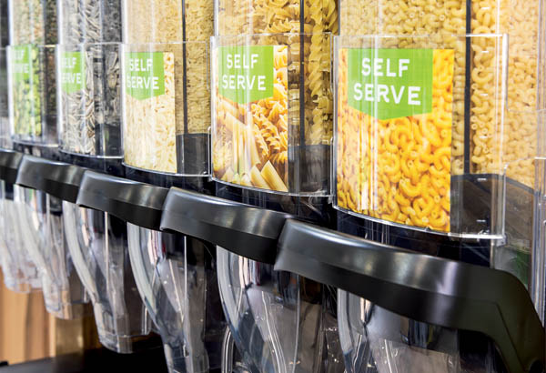 Trémie BULK IT ! en PET - Largeur 10 cm - Contenance 8 litres