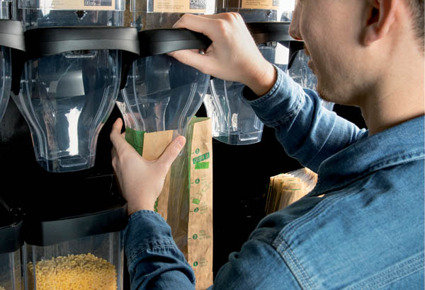 Trémie BULK IT ! en PET - Largeur 10 cm - Contenance 8 litres