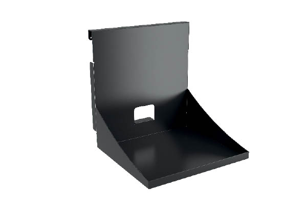 Support balance en métal noir pour barre de charge trémie - 490 x 445 x 370 mm
