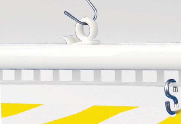 Profil Décobarre XS® en aluminium blanc - Longueur 1000 mm