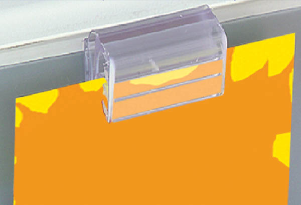 Accroche grip U facing articulée - Profil porte étiquettes