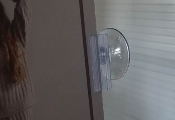 Grip en T ventouse en 45 mm - Base de Ø 42 mm