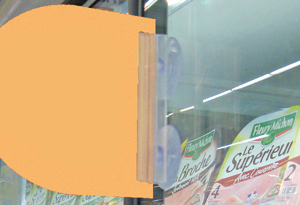 Grip en T ventouse en 45 mm - Base de Ø 42 mm