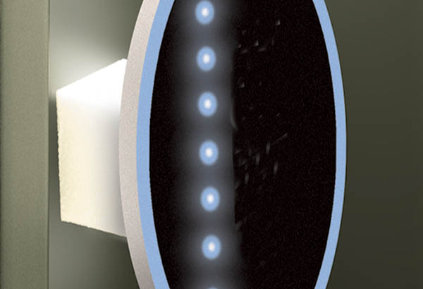 Entretoise bloc mousse avec adhésifs permanents - 25 x 25 x 25 mm