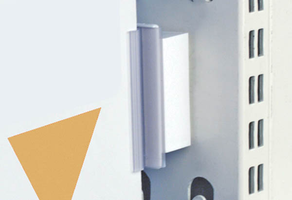 Promobase® magnétique avec grip flexible murale - Hauteur 75 mm