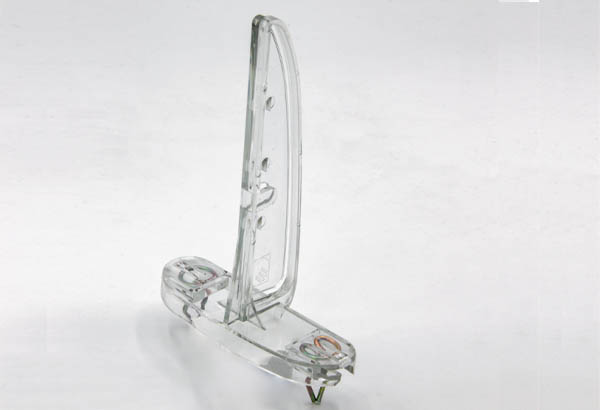 Pied Shark® avec entraxe de 56 mm pour tablettes perforées - 76 x 25 x 108 mm