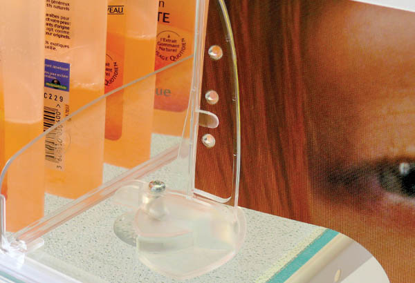 Pied Shark® avec ventouse de Ø 40 mm - Tablette verre ou métal