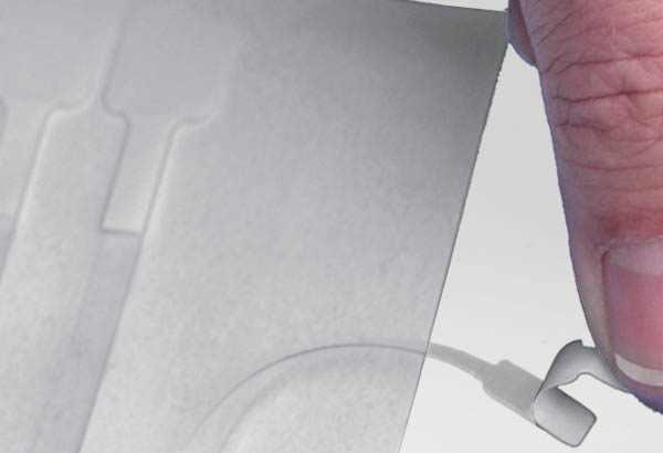 Wobbler adhésif 75 mm en feuille - 1 permanent et 1 non permanent