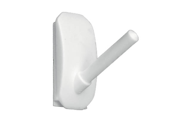 Porte tube incliné à 60° avec support adhésif pour tube fendu de Ø 5 - 7 mm