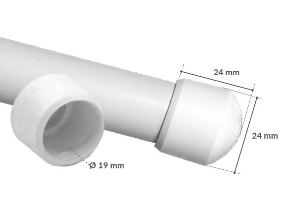 Bonchon pour tube de ø 17-19 mm